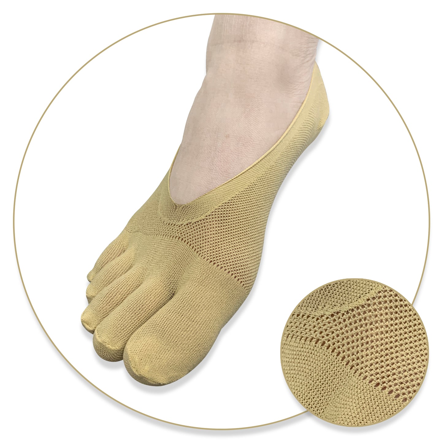 Independent Toes - No Show Sockettes