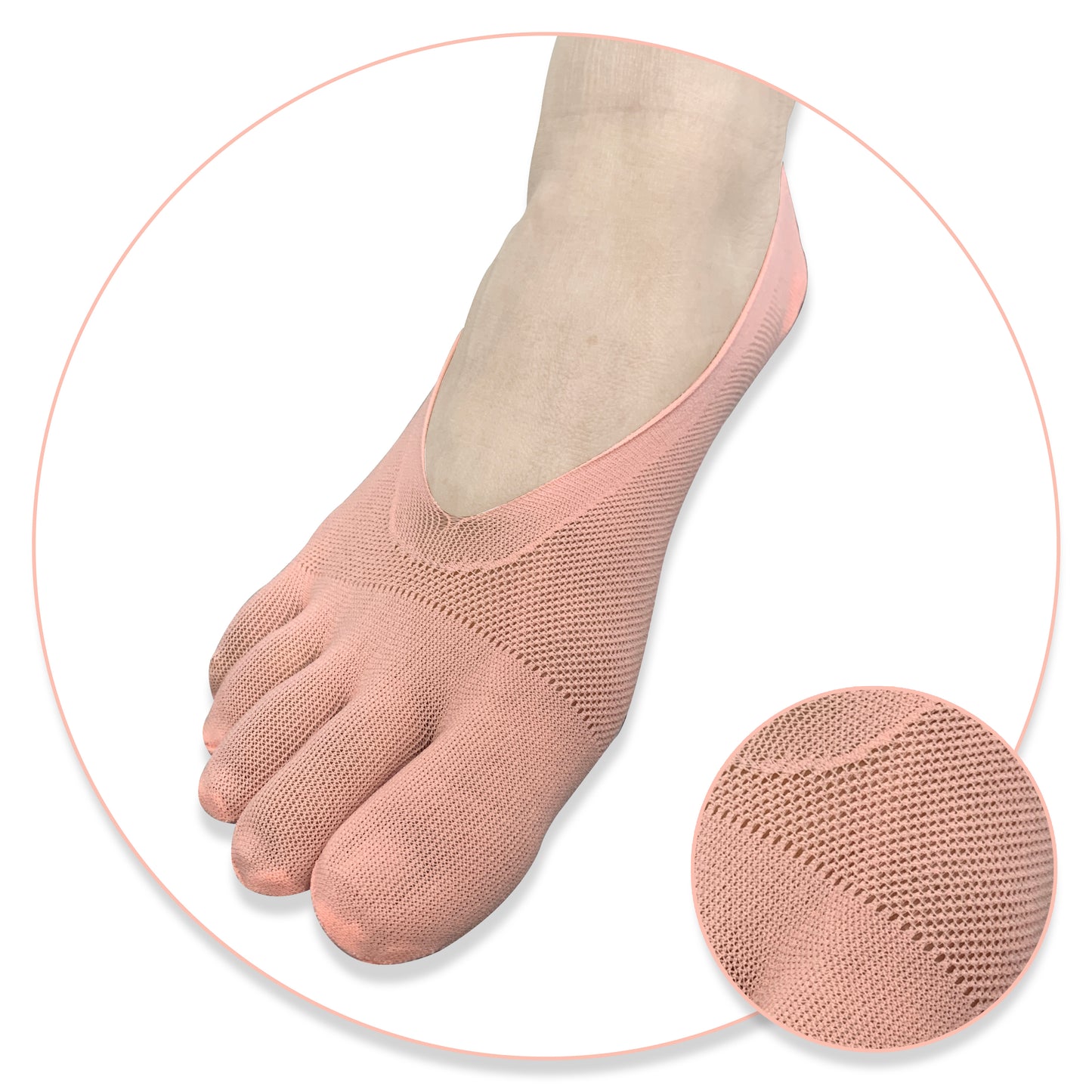 Independent Toes - No Show Sockettes